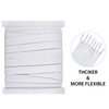 Elastic White Elastic for Sewing Knit Elastic Band (1/2 Inch x 11 Yards)
