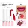BEUKING Cigarette Case Lipstick, Matte Non-stick Cup Easy-to-color, Velvet Long Lasting Cigarette Lipstick Set, Lightweight Mini Portable Smooth Lip Gloss Lip Tint Attractive Lip Makeuo Kit (01)