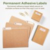 Avery EcoFriendly Recycled File Folder Labels, 2/3" x 3-7/16", White, Permanent Label Adhesive, 1,500 Printable Labels (45366)