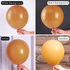 PartyWoo Caramel Brown Balloons, 140 pcs Boho Brown Balloons Different Sizes Pack (5 *18", 30* 12", 40* 10", 65* 5") Matte Brown Balloons for Balloon Garland Balloon Arch, Party Decorations, Brown-F10