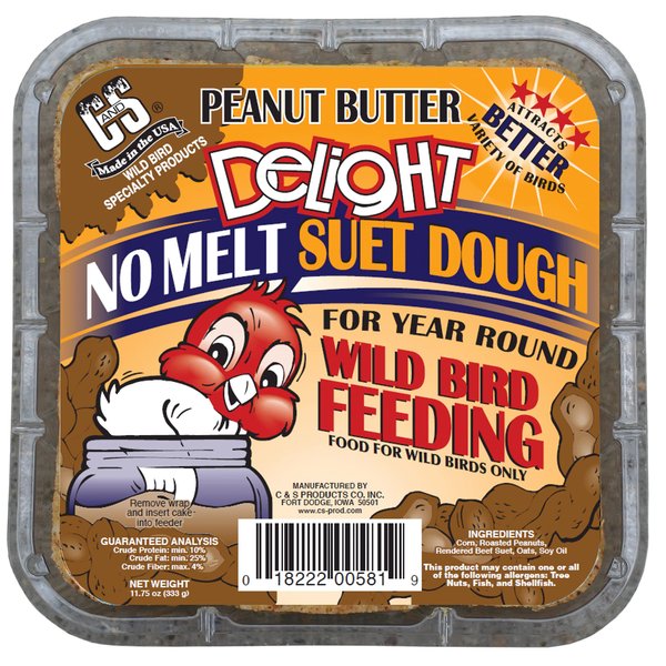 C&S Peanut Butter Delight Suet, 11.75-Ounce