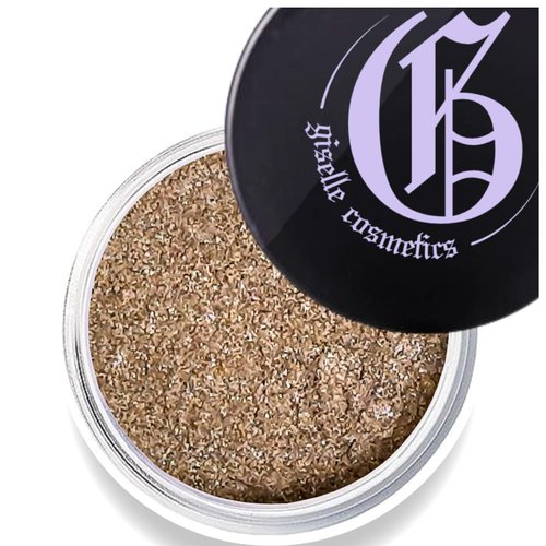 Giselle Cosmetics Glitter Tan Eyeshadow Palette - Brown Eyeshadow, Eye Makeup, Loose Powder, Gold Eye Shadow, Glitter Makeup, Bronze Eyeshadow and Shimmer Eyeshadow