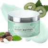 Natural Elephant Body Butter - with Shea Butter, Dead Sea Minerals, Vitamin E- All-Day Hydrating Lotion, Luxurious Moisturizer, Cruelty-Free, Paraben-Free, 9 oz (Kiwi)