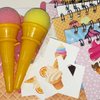 Tigerdoe Ice Cream Themed Party Supplies – Ice Cream Theme Party Favors – Ice Cream Birthday Party Decorations – Ice Cream Party Favor Boxes, Notepads, Ice Cream Popper Toys, and Tattoos