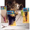 Litterboy pets The Da Bird Super Pack (Includes 1 Da Bird Original 36" Single Pole Cat Toy, Feather Refill, Sparkly Attachment, Kitty Puff Attachment & Peacock Feather)