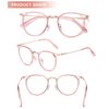 DUCO Blue Light Glasses for Women Men Blue Ray Blocking Glasses Computer Glasses for Teens Non Prescription Eyeglasses Pink W012