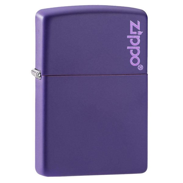 Zippo Purple Matte Lighter w/ Zippo Logo - 237ZL