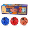 Creative Puzzle Cube Basketball Shape Puzzle Cube Little Treasure Cube Basketball Shaped Kids Puzzle Cube Sensory Fidgeting Puzzle Cube for Stress Relief Brain Development (Blue-RED-Orange)