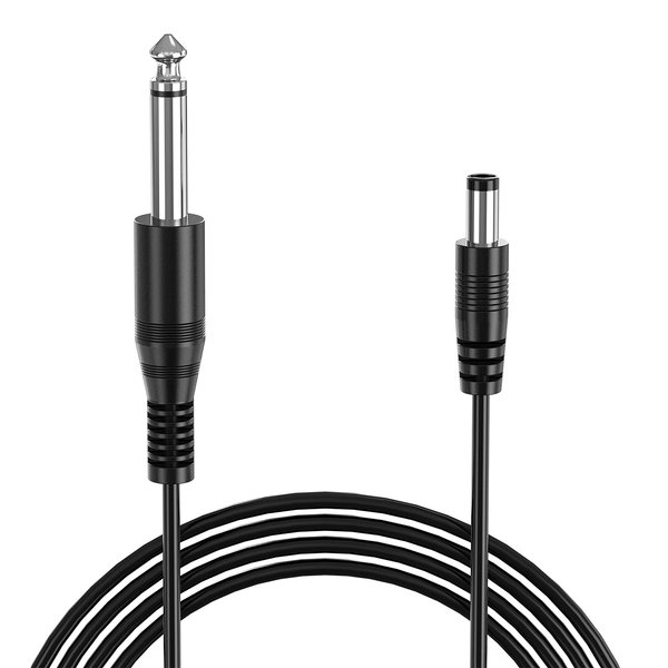 6 Feet Tattoo Clip Cord, Ancable 6.35mm to DC Interface Silicone Tattoo Clip Cable Cord Power Supply Tattooing Machines Equipment Accessory