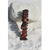 Red Tiger's Eye French Barrette Hair Clip