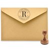 Custom Address Stamp, Self-Inking Round Monogram Address Stamp, Personalized Address Stamp
