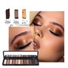 Joyeee Makeup Kit For Women Full Kit, Naked Shimmer Eyeshadow Palette, Waterproof Black Eyeliner & Mascara, Makeup Tools Set, Lipstick, Premium Synthetic Foundation Powder for Medium to Dark Skin