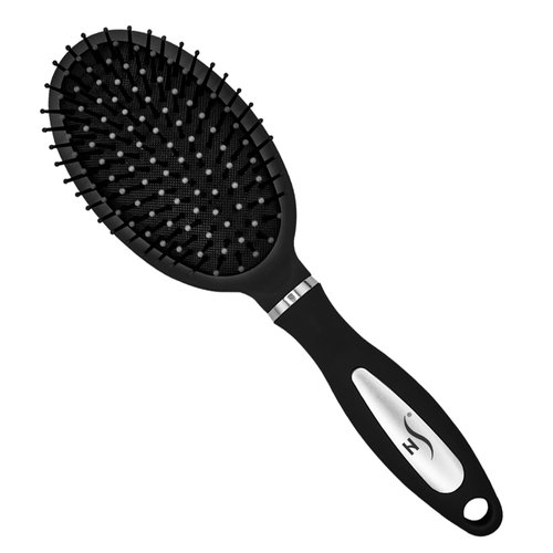 Herstyler Hair Brush Detangler - Curly Hair Detangler Brush - Detangler Hair Brush for All Hair Types - Tangle Free Hair Brush For Women - Black