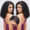Jessicahair 13x6 Lace Front Wigs For Black Women Curly Human Hair Wigs Brazilian Remy Hair Wet Wavy Lace Wigs Pre Plucked With Baby Hair (12 inch with 150% density)