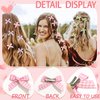SAWINDA 30PCS Mini Hair Bows Gingham Craft 6 Color Bows for Hair Small Bow Hair Clips Cute Hair Ribbons Bowknot Barrettes Sweet Bows Claw Clips Y2k Hair Clips Accessories for Teens Kids Girls