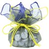 30 Designer Organza Fabric Gift Bags Pouches Party Favor Packaging Blue Yellow