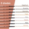 Eyebrow Filler, Waterproof Eyebrow Pencil, Automatic Retractable Eye Brow Pen with Spoolie for Red Hair, Ultra Precise Brow Pen for Defining Filling, Longlasting and Sweat-proof,Auburn YES.EYE DO