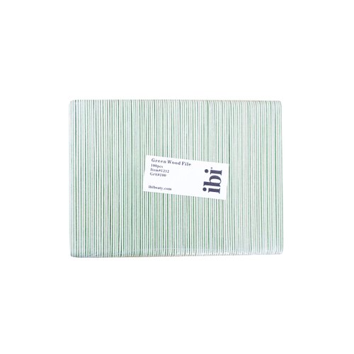 IBI Small Green File | Grit 120/120 | Professional Nail File (100PCS)