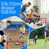 3 in 1 Hover Soccer Ball Toddler Hockey Set with LED Lights Indoor Toys for Kids Soccer for Boys 6-8 8-12 Kids Sports Soccer Games 4 5 6 7 8 9 Year Old Boy Age 4-8 Birthday Gift