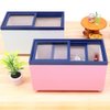 Simulated Freezer Play Freezer Doll Kitchen Toy Miniatures Mini House Furniture Doll Furniture Mini Toys Freezer Models Mini Freezer Toy Freezer Doll Freezer Toy Freezer for Doll