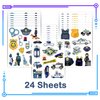 CupaPlay 300+PCS Police Car Tattoos Temporary Stickers for Kids - Police Car Theme Party Supplies Decorations Birthday Baby Shower Party Favors Goodie Bag Stuffers Favors Prize(24 Sheets)