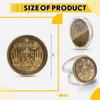 10 Pack Yes No Challenge Coin Decision Maker Coin Kindness Coins Collector's Medallion Souvenir Divination Flip Coin Lucky Metal Coins, Holiday School Office Gift, Party Game Supplies (Gold)