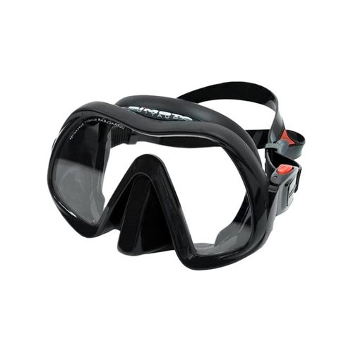 ATOMIC Aquatics Venom Frameless Scuba Diving Mask with Rigid Silicone Skirt | Comfortable Ultra-Clear Swimming Mask for Scuba Diving & Snorkeling, Black