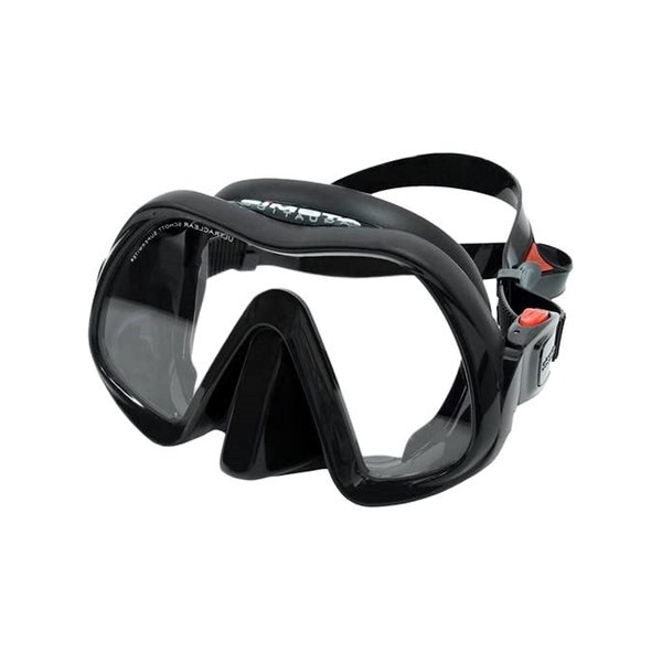 ATOMIC Aquatics Venom Frameless Scuba Diving Mask with Rigid Silicone Skirt | Comfortable Ultra-Clear Swimming Mask for Scuba Diving & Snorkeling, Black