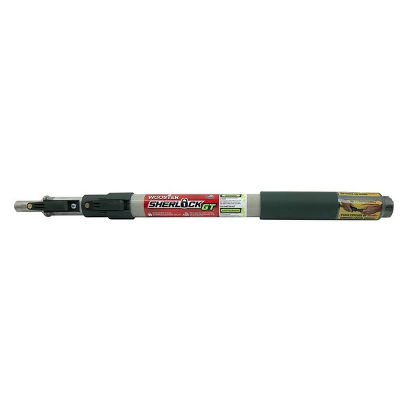 Wooster Brush SR097 Sherlock GT Convertible Extension Pole, 1-2 feet,Silver/Black