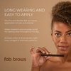 Fab Brows Precision Liquid Eyeliner - Felt-Tipped Liquid Eyeliner Pen - Richly Pigmented Waterproof Black Eyeliner - Achieves Thin or Thick Strokes - Easy-to-Apply, Flexible & Smudge Proof Eyeliner