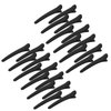 24 PCS Black Hair Clips for Styling Sectioning, YISSION 3.1 Inch Matte Alligator Hair Clips Hair Barrettes No Crease Duck Billed Hair Clip, Hair Styling Accessories for Women Girls