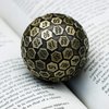 Cusdie D100 DND Metal Dice, 100 Sided Giant Metal Dice, Single D100 Polyhedral Dice with Gift Box for RPGs (Ancient Bronze)