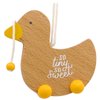 Hallmark Baby's 1st Christmas Duck Pull Toy Wood Ornament Family