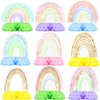 Rainbow Party Decorations - Honeycomb Centerpieces for Kids' Rainbow Birthday and Baby Shower Table Decor