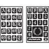Over'N'Over Reusable Stencils 5x8 2/Pkg-Old English Alphabet