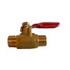 1/4" Male Male NPT Brass Ball Valve Water Moisture Air Tank Drain Shut Off New