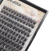 Dedila 120 Pcs Handmade D Curl Makeup Clusters Eye lashes Extensions Mixed 10-12-14-16mm/12-14-16mm/14-16-18mm D Curl Soft and Lightweight Individual false eyelashes Wide Stem (Mixed 10-12-14-16mm)