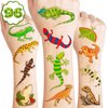 Lizard Temporary Tattoos Themed Birthday Party Supplies Favors Decorations Cute Reptile Swamp Safari Animal 96PCS Tattoos Stickers Funny for Kids Girls Boys Teens School Classroom Rewards Gifts Ideal