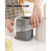 MONGTINGLU Mini Trash Bags for Mini Trash Can, 0.5 Gal 150 Counts / 5 Rolls Mini Trash Bags for Garbage Small Trash can Desktop Trash Can, Fit to 2 Liter or Less Trash Can (Clear)