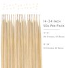 WENNALIFE I Tip Hair Extensions Human Hair, 50g 50s 20 Inch Dirty Blonde Highlighted Bleach Blonde Remy Itip Human Hair Extensions Invisible Itips Straight I Tips Fusion Extensions Real Human Hair