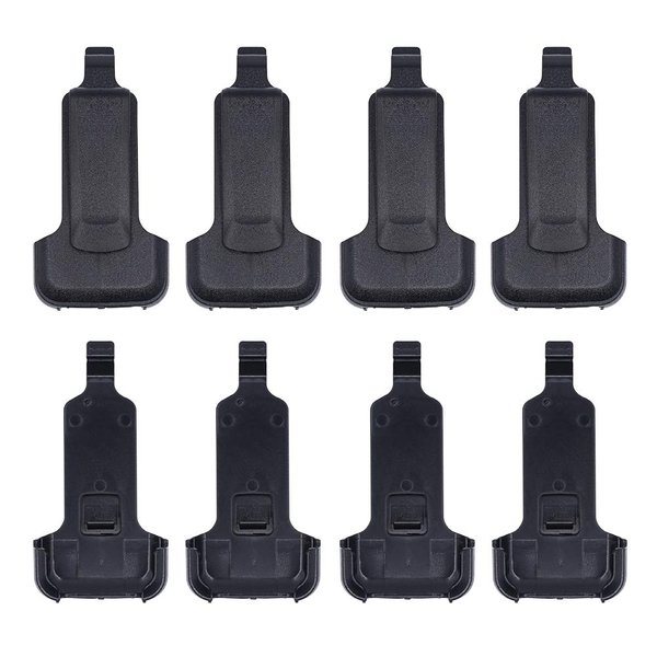 Walkie Talkie Belt Clip Compatible for WLN KD-C1 AP-100 Retevis RT22 Zastone X6 NKTECH NK-U1 Zeadio ZS-B1 LUITON LT-316 TIDRADIO TD-M8 RADTEL RT-10 RADIODDITY R1 Radio (8 Pack)