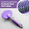 Hertzko Dog Brush - Soft Pin Bristle Pet Brush for Dogs and Cats - Remove Fur, Loose Hair - Comb for Grooming - Dog Brush for Long Haired Dogs and Short Haired Dogs, Cats, Rabbits - Deshedding Tool