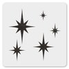 MAGJUCHE Abstract Stars Stencil 6 Inches, Reusable Starburst Stencil for Painting DIY Crafts Decor