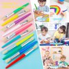 YGAOHF 48 Pack Paint Brushes for Kids - Kids Paint Brushes with Durable Bristle, Big Washable Chubby Toddler Paint Brushes, Easy to Clean Round Flat Brushes for Acrylic Oil Watercolor Washable Paint