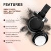Acosexy Root Touch Up Hair Powder, Instantly Root Cover Up Hairline Shadow Powder,Black Hairline Powder for Women Eyebrows, Touch Up Hair Powder For Men Beard Line,Bald Spots (Black)
