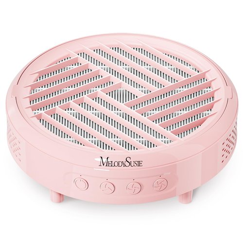 MelodySusie Nail Dust Collector,Compact Vacuum Fan Dust Collector for Beginner with Reusable Filter,HPro Powerful Dust Suction Machine Manicure Pedicure Tool for Acrylic Nail Polishing,Salon & Home
