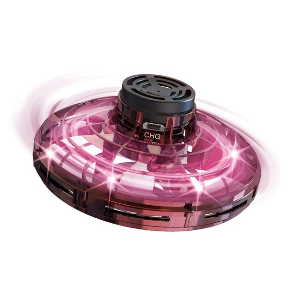 FLYNOVA Drone Toys,Hand Operated Mini UFO Spinner with LED Lights,360° Flip Flying Orb Ball,Indoor Small Toy Xmas Birthday Gifts for Kids & Adults,Cool Game for Boys Girls Outdoor Team Play