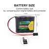 GEILIENERGY NiMH Receiver RX Battery with Hitec Connectors 4.8V 2000mAh High Capacity Rechargeable Battery Pack for RC Receivers, RC Aircrafts and More