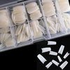 Acrylic Nail Tips French Fake Nails - 1000pcs French Nail Tips Half Cover Artificial Fake Nails with Storage Case