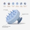 TADA BEAUTY Scalp Massager Hair Shampoo Brush Shower Scalp Scrubber l Hair Scalp Scrubber Head Massager for Stress Relax Hair Growth (Blue)